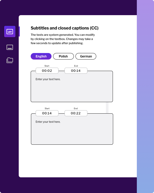 Create training video using the Trainn training software