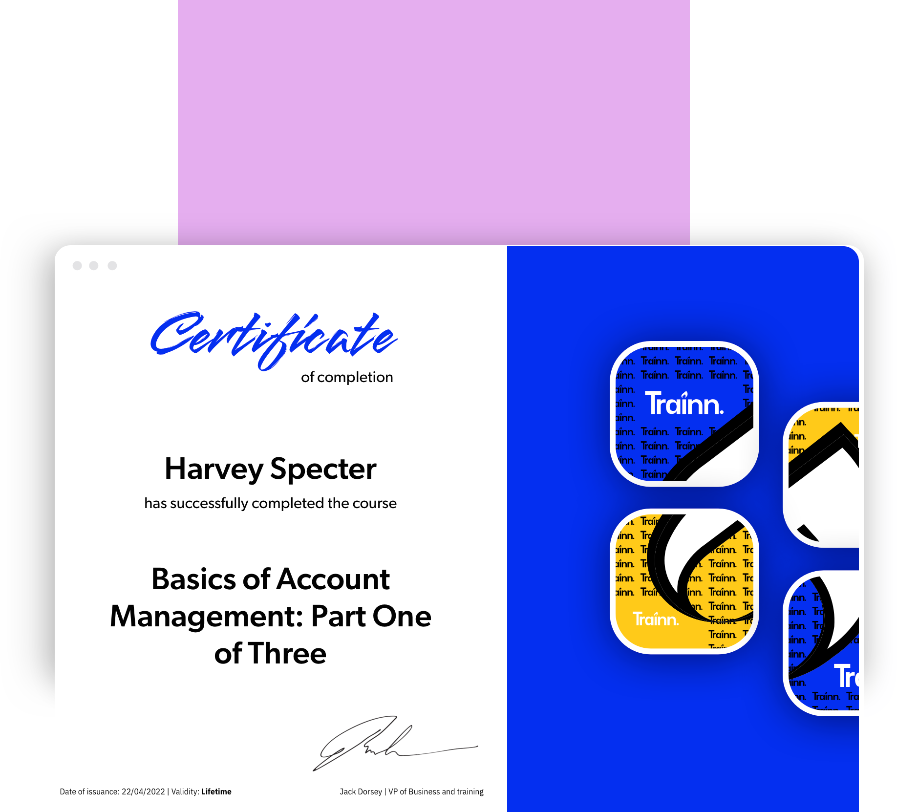 certificate | LMS course creation