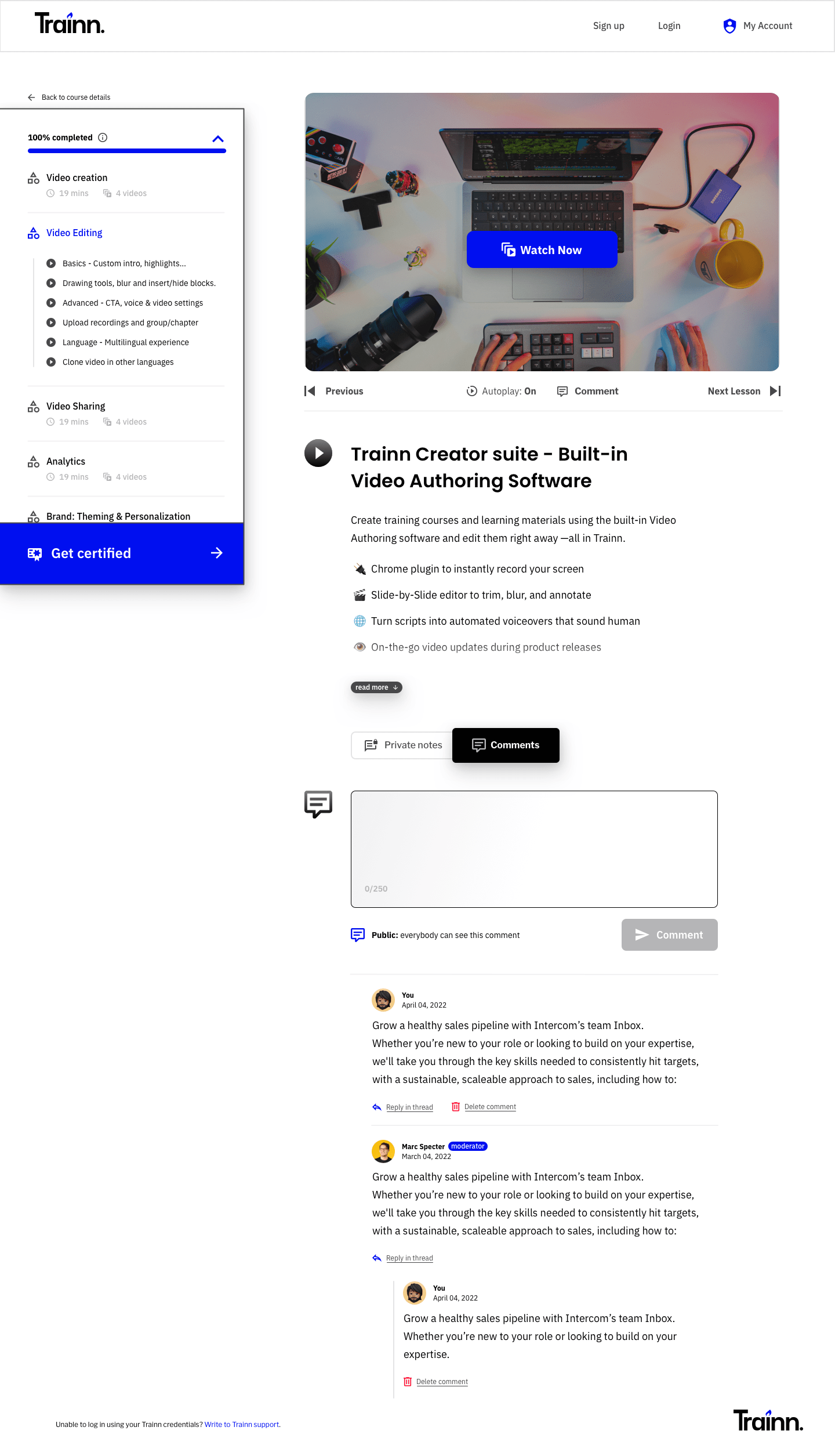 Build your LMS on Trainn