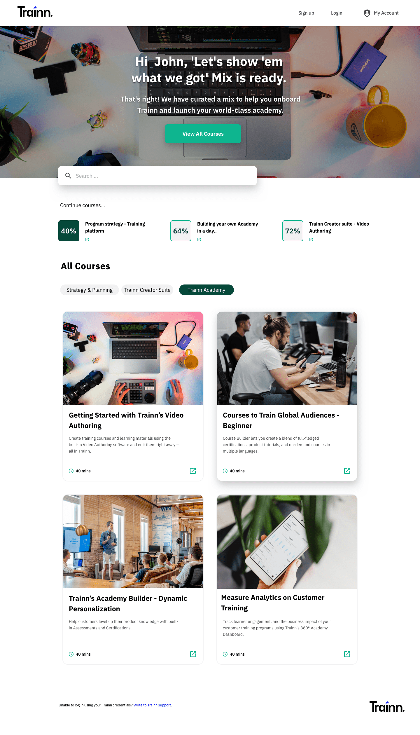 Learning Management Platform for SaaS